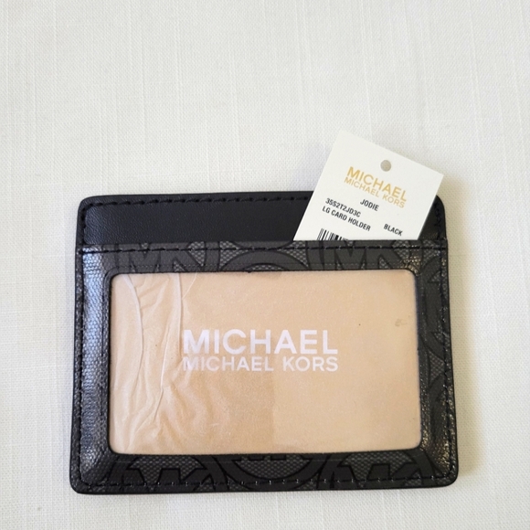 New Beautiful Michael Kors The Jodie Small Tote Black Set with Card Holder - Picture 11 of 16